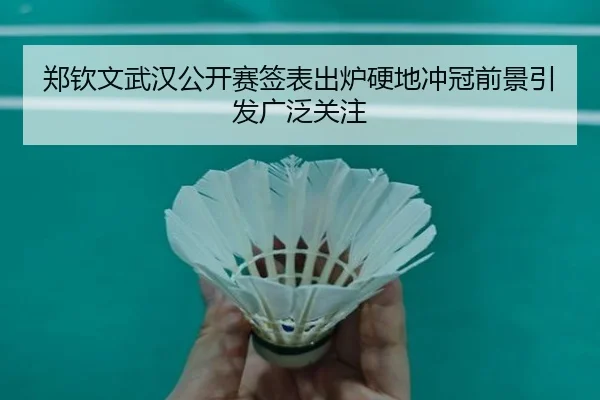 郑钦文武汉公开赛签表出炉硬地冲冠前景引发广泛关注